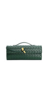 CARRERA WOVEN LEATHER BAG - DARK GREEN Coco Boutique 