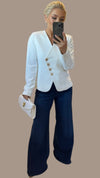 EMILY TAILORED BLAZER - WHITE Coats & Blazers Nana Love 