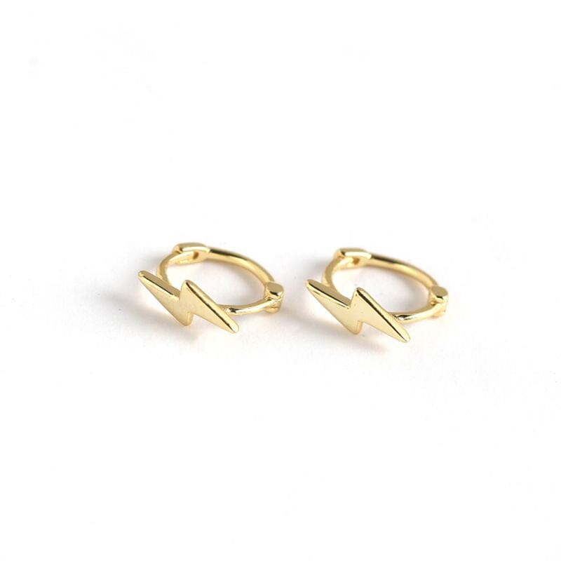 MINI HUGGIE HOOPS - BOLT GOLD Coco Boutique 