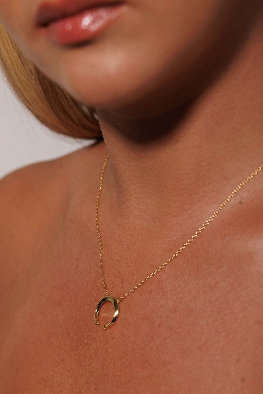 GOLD CRYSTAL HORSESHOE NECKLACE Jewellery & Accessories Coco Jewellery 