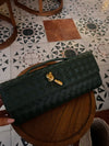 CARRERA WOVEN LEATHER BAG - BLACK Coco Boutique 