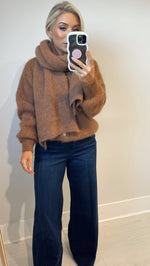 ALI LUXE MOHAIR CARDI - CAMEL Coco Boutique 