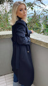 KIMBER WOOL COAT - NAVY Coco Boutique 