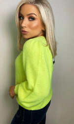 PETRA SUPER SOFT SWEATER - NEON YELLOW Knitwear Coco Boutique 