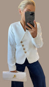 EMILY TAILORED BLAZER - WHITE Coats & Blazers Nana Love 