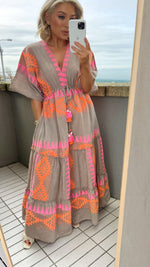 SURYA AZTEC DRESS - TAUPE Dresses Orlinn 