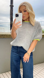 MOLLY KNIT JUMPER - SMOKE GREY Tops & Jumpers CG Luxe 