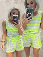 NEON STRIPE TERRYCLOTH CO-ORD Dresses Coco Boutique 