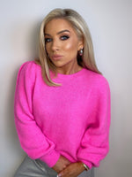 PETRA SUPER SOFT SWEATER - NEON PINK Knitwear Coco Boutique 