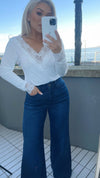 LUCY LACE TOP - WHITE Tops & Jumpers Coco Boutique 