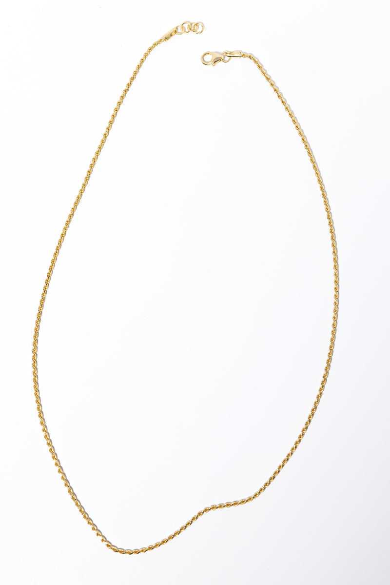 CLASSIC ROPE NECKLACE - GOLD Jewellery & Accessories Coco Jewellery 