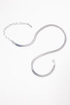 CLASSIC HERRINGBONE NECKLACE - SILVER Jewellery & Accessories Coco Jewellery 