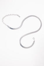 CLASSIC HERRINGBONE NECKLACE - SILVER Jewellery & Accessories Coco Jewellery 