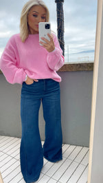 LOLLIE BABY ALPACA SWEATER - PINK Tops & Jumpers CG Luxe 