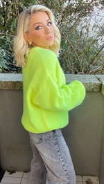 LOLLIE BABY ALPACA SWEATER - NEON YELLOW Coco Boutique 