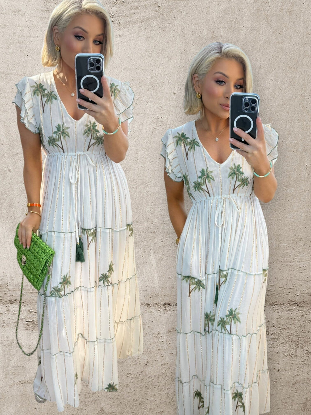 PALM COVE MAXI DRESS - WHITE Dresses Noeline 