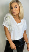 MAEVA RELAXED T/SHIRT - WHITE Coco Boutique 