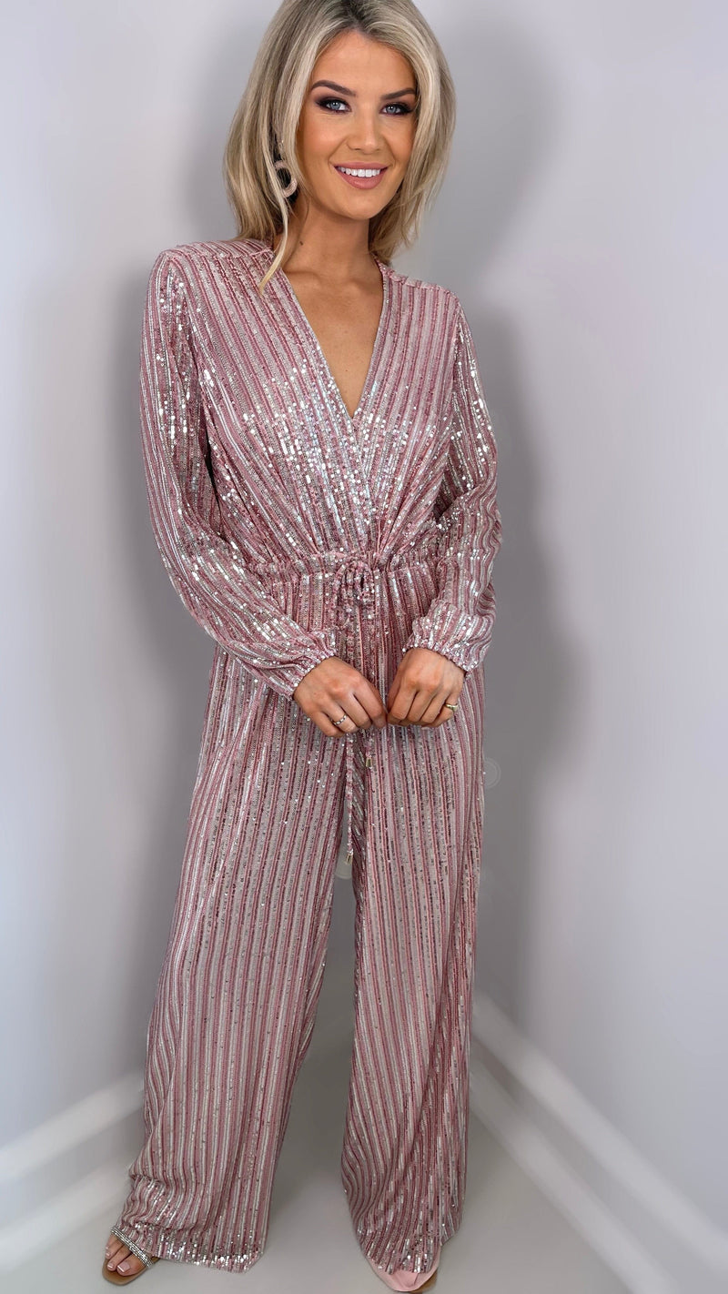 TASHA SEQUIN JUMPSUIT Dresses Paris - Jeff Gallano 